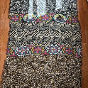 Pierre Louis Mascia Skirt Animal Print and Geometric Pattern 75”